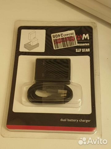 Зарядка на два аккумулятора sjcam sj7 star