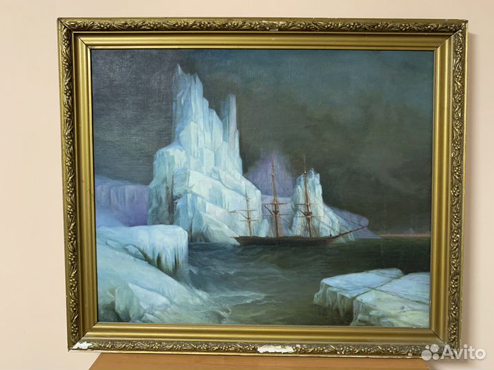 Картина «парусник во льдах»