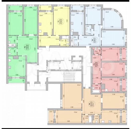 1-к. квартира, 57,8 м², 3/18 эт.