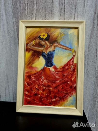 Картина маслом танцовщица от художника