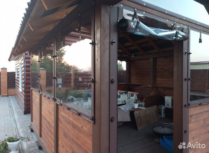 Мягкие окна для беседки и веранды