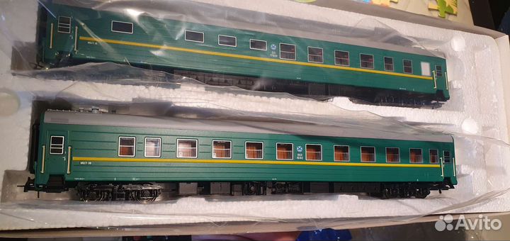 Новый набор пассажирских вагонов цмв ржд 1/87,ho