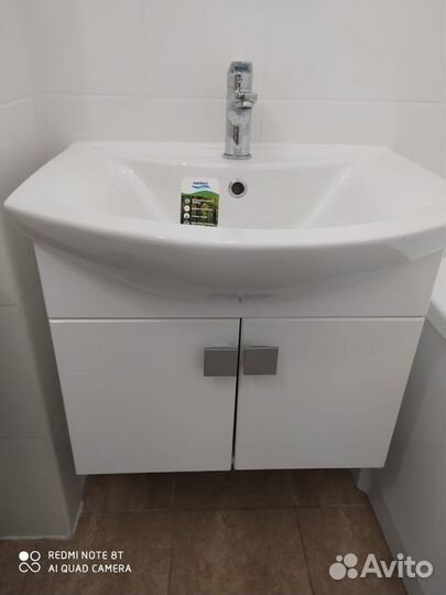 Тумба раковина комплект для ванной новый инсталяци