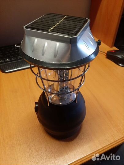Фонарь настольный с динамо, требует ремонта