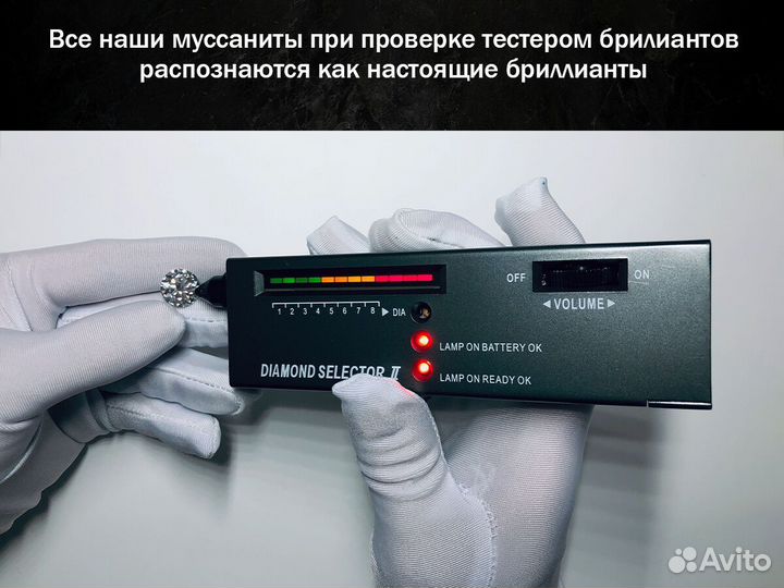 Сияющие сертифицированные муассаниты PH-DUN7 нн1чю