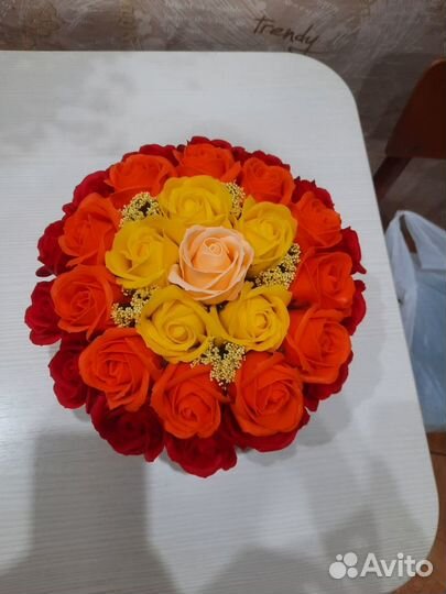 Букеты из мыльных розочек