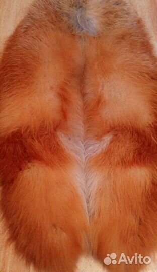 Меховой воротник лиса рыжая