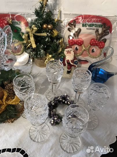 Хрустальные фужеры гусь хрустальный СССР