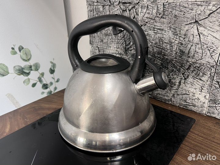 Чайник металлический со свистком