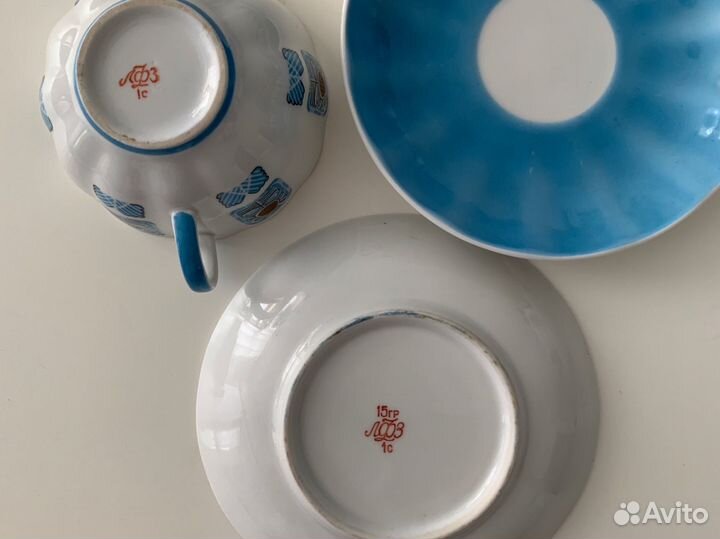 Чайный сервиз лфз голубой