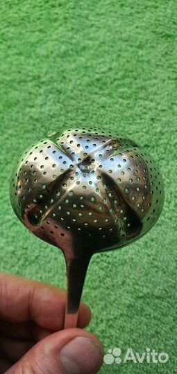 Ситечко для чая Андреевский Крест 1850 год серебро