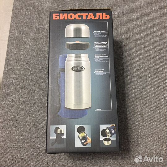 Термос биосталь, 1л
