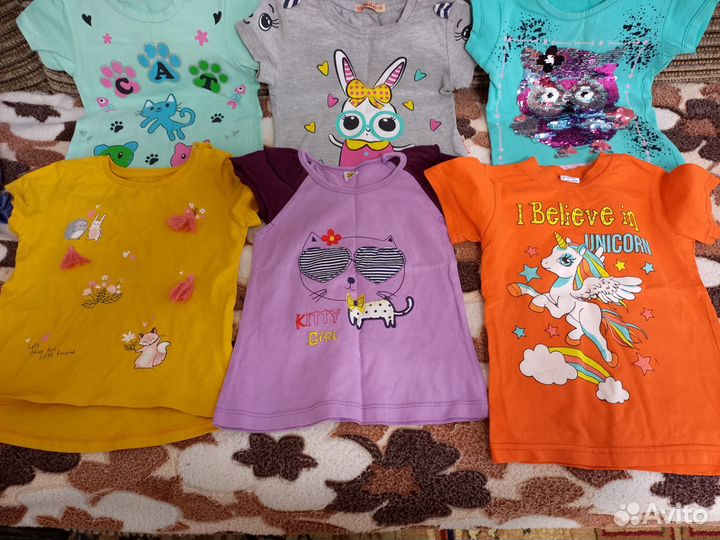 Футболка детская для девочки 92 98