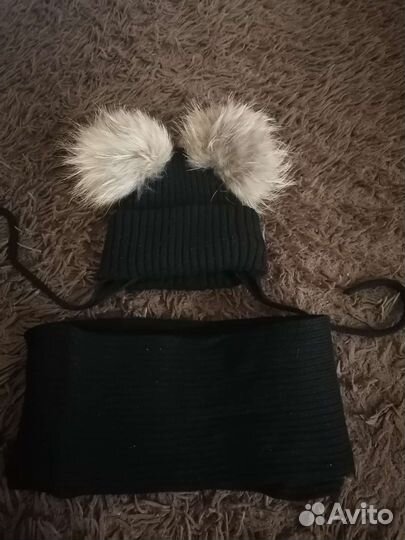 Комплект шапка и шарф