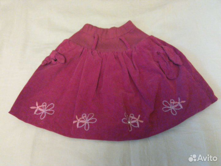 Платья юбки фартук, муфта для девочки 3 - 6 лет