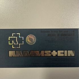 Билеты на концерт rammstein