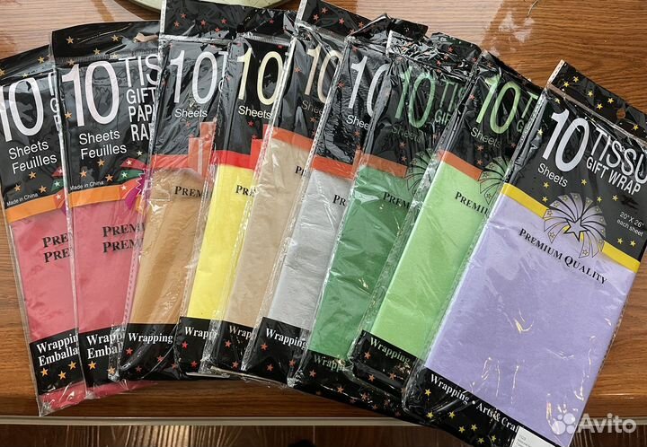 Бумага тишью для декора