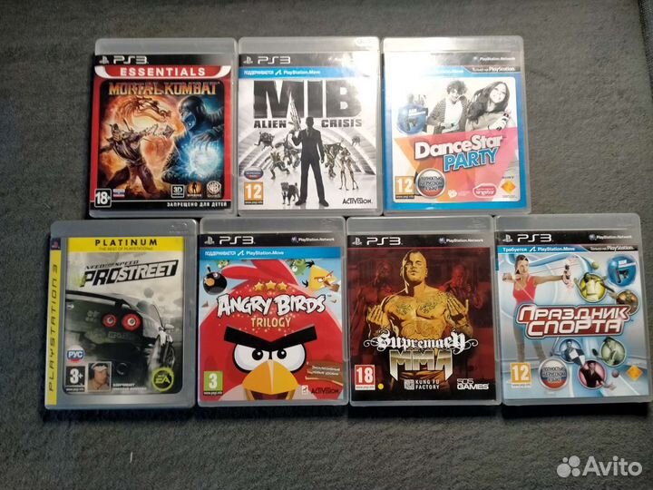 Игровая приставка ps3 slim, + игры, + ps move