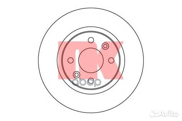 Диск тормозной Dacia Logan 9/04 203939 Nk