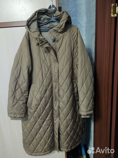 Пальто демисезонное стеганое 58 размер