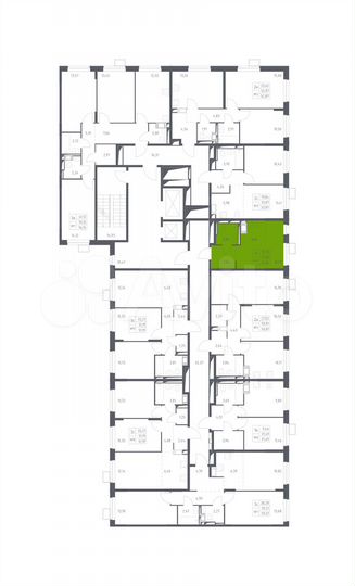 Квартира-студия, 21,4 м², 16/17 эт.