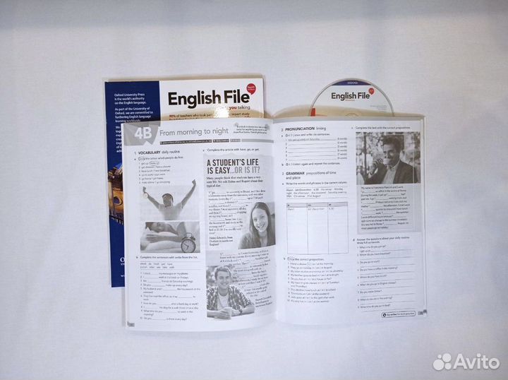 English File elementary /комплект (SB,WB,CD) новые