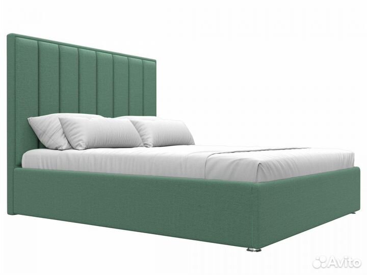 Кровать интерьерная Афродита 160, рогожка, амур зеленый
