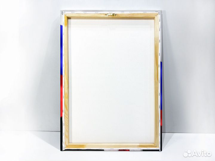 Портрет президента России В. В. Путина на холсте