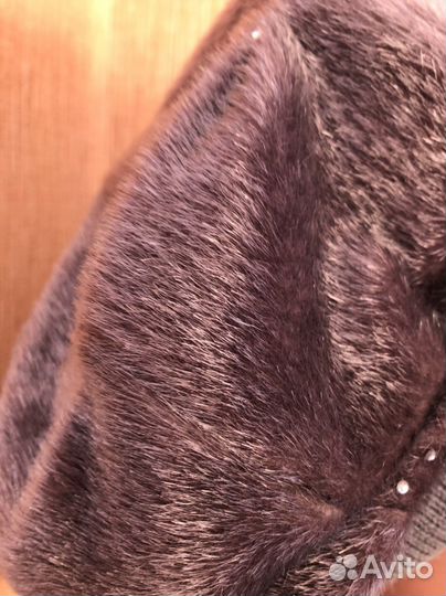 Берет меховой новый