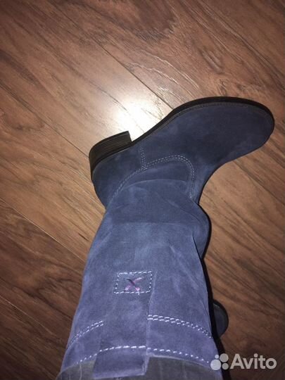 Сапоги замшевые