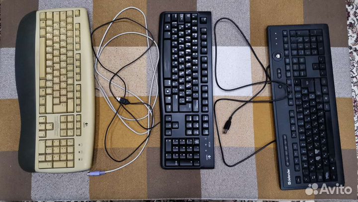 5 клавиатур A4Tech, logitech и Defender
