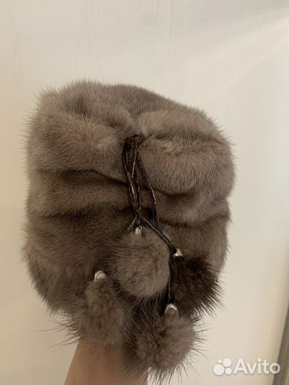 Шапка норковая женская