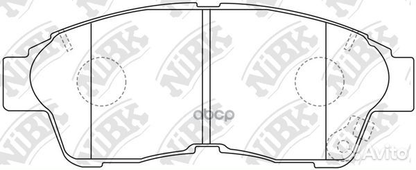 Колодки тормозные дисковые перед PN1322 NiBK