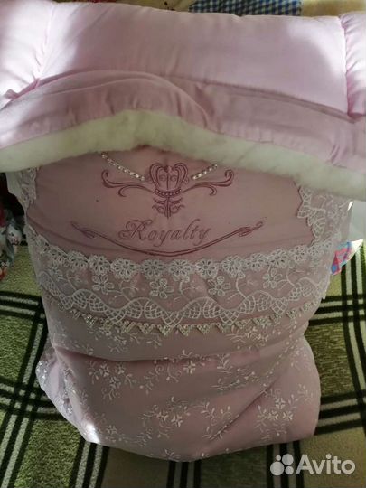 Комплект на выписку для девочки зима