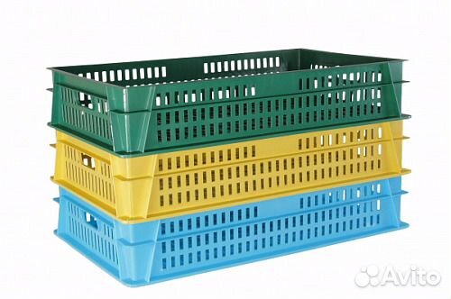 Ящик пластиковый овощной 2Д 600х400х200