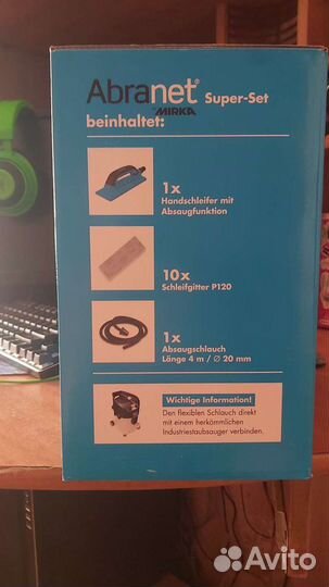 Knauf Abranet Super-Set Handschleifer mit Absaugun