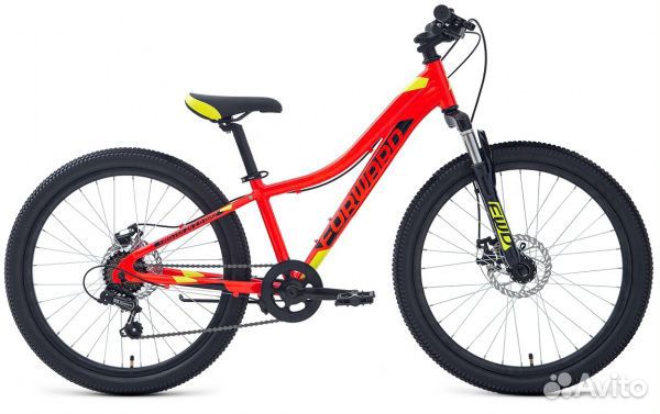 Велосипед 24д. Forward, twister (2.0), красный
