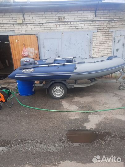 Пвх 3.7м + мотор SeaPro 9.9 OTH + прицеп мзса
