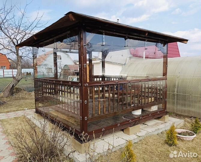 Мягкие окна для террас, беседок, веранд