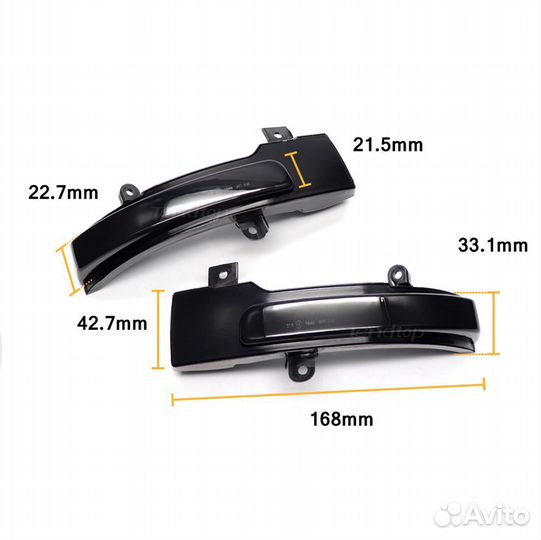 Динамические поворотники Mitsubishi Outlander ASX