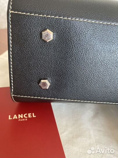 Lancel сумка черная оригинал из гума