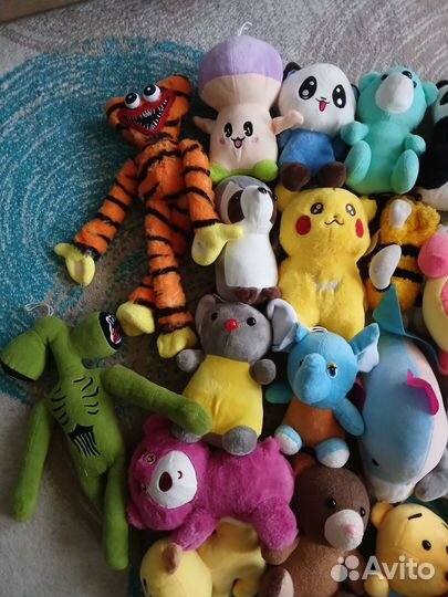 Мягкие игрушки из автомата 27штук