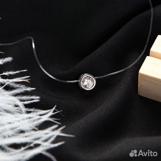 Чокер на леске круглый