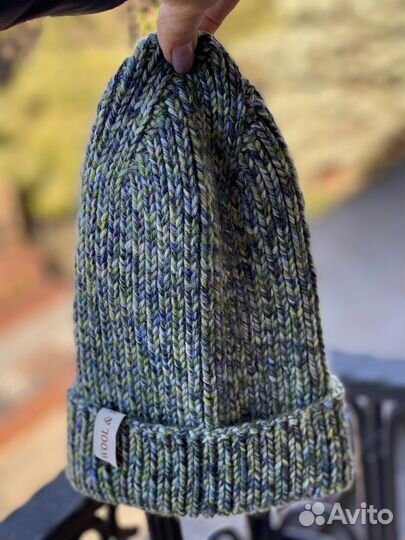 Шапка ручной работы из премиальной шерсти мериноса