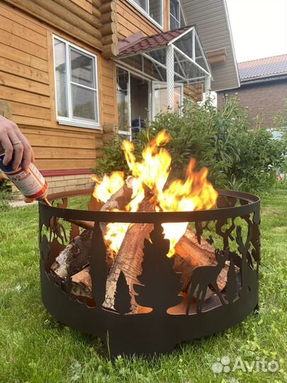 Костровая чаша Природа 40см из 2мм