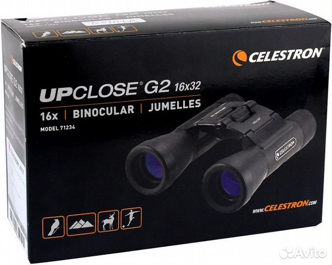 Бинокль celestron upclose G2 16x32 новый