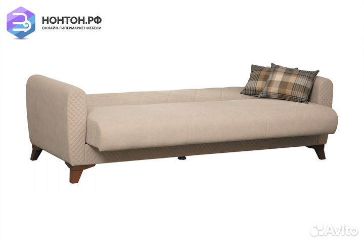 Диван книжка Эдвин 3-х местный бежевый