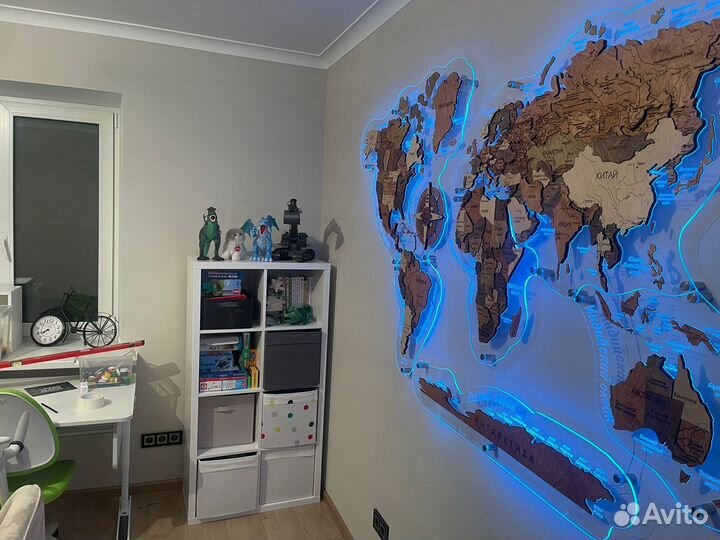 Карта мира на стену