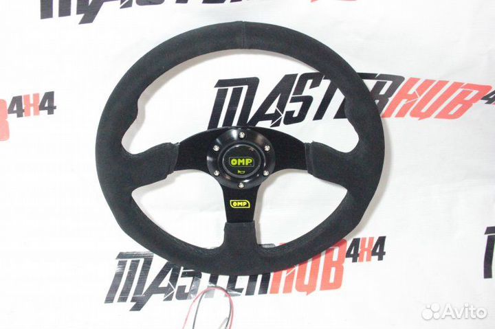 Спортивный руль OMP замша (без выноса)