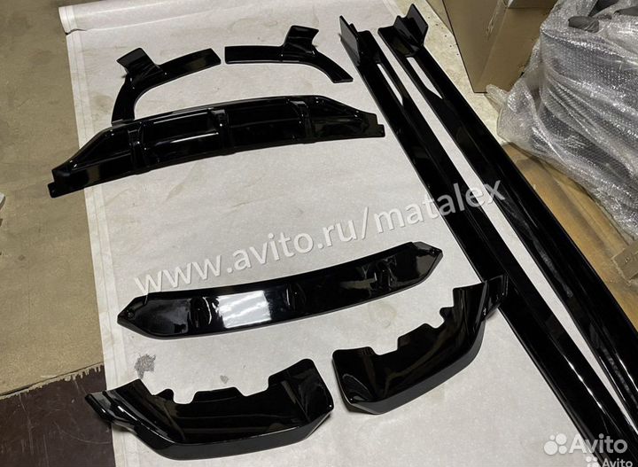 Обвес для BMW G06 Perfomance сплиттер,диф,лезвия